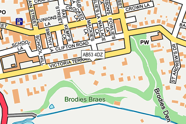 AB53 4DZ map - OS OpenMap – Local (Ordnance Survey) AB53 4DZ map - OS OpenMap – Local (Ordnance Survey)