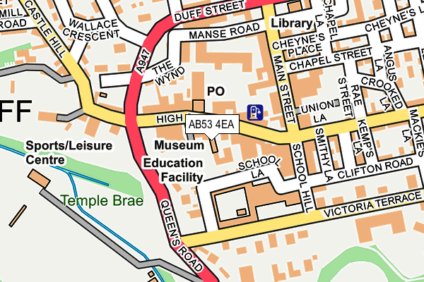 AB53 4EA map - OS OpenMap – Local (Ordnance Survey) AB53 4EA map - OS OpenMap – Local (Ordnance Survey)