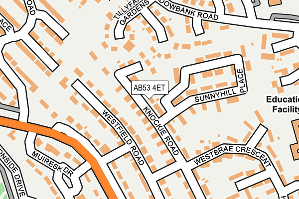 AB53 4ET map - OS OpenMap – Local (Ordnance Survey) AB53 4ET map - OS OpenMap – Local (Ordnance Survey)