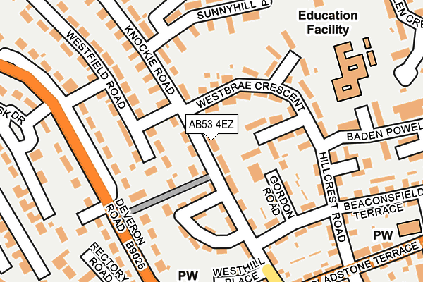 AB53 4EZ map - OS OpenMap – Local (Ordnance Survey) AB53 4EZ map - OS OpenMap – Local (Ordnance Survey)