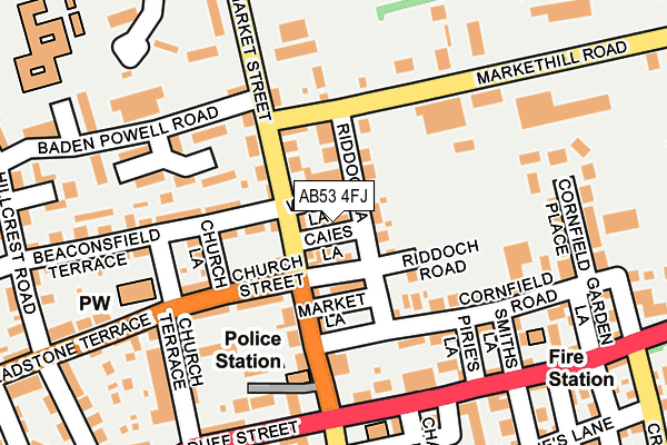 AB53 4FJ map - OS OpenMap – Local (Ordnance Survey) AB53 4FJ map - OS OpenMap – Local (Ordnance Survey)