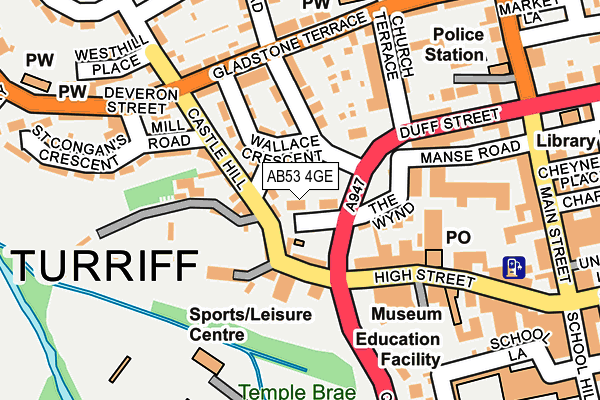 AB53 4GE map - OS OpenMap – Local (Ordnance Survey) AB53 4GE map - OS OpenMap – Local (Ordnance Survey)