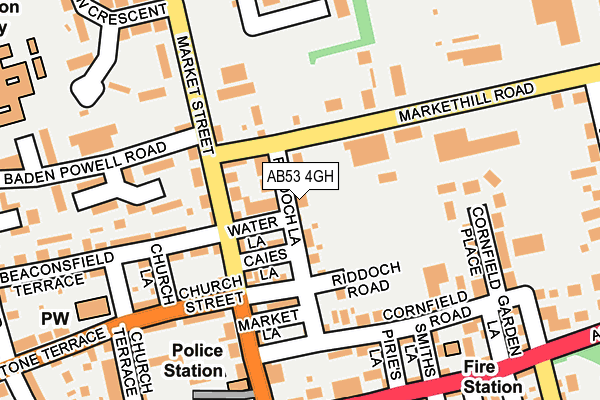 AB53 4GH map - OS OpenMap – Local (Ordnance Survey) AB53 4GH map - OS OpenMap – Local (Ordnance Survey)