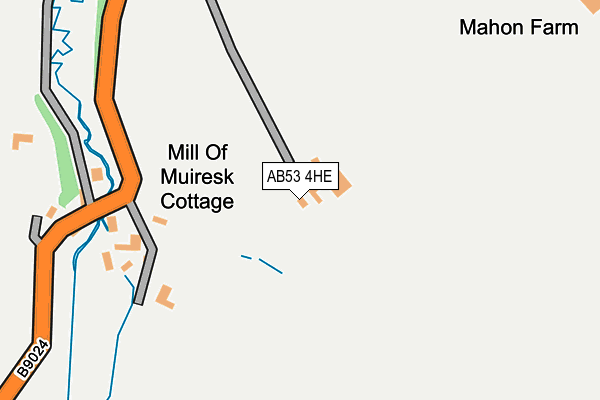 AB53 4HE map - OS OpenMap – Local (Ordnance Survey) AB53 4HE map - OS OpenMap – Local (Ordnance Survey)