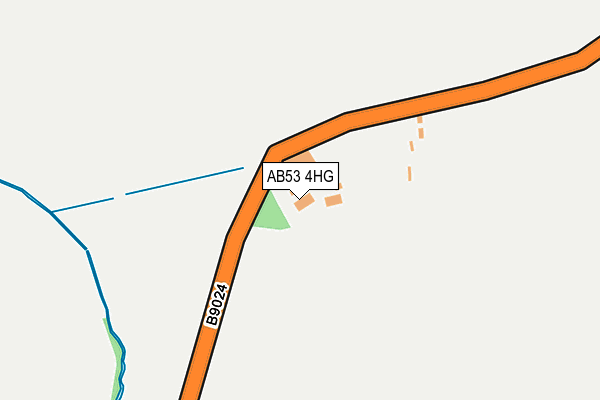 AB53 4HG map - OS OpenMap – Local (Ordnance Survey)