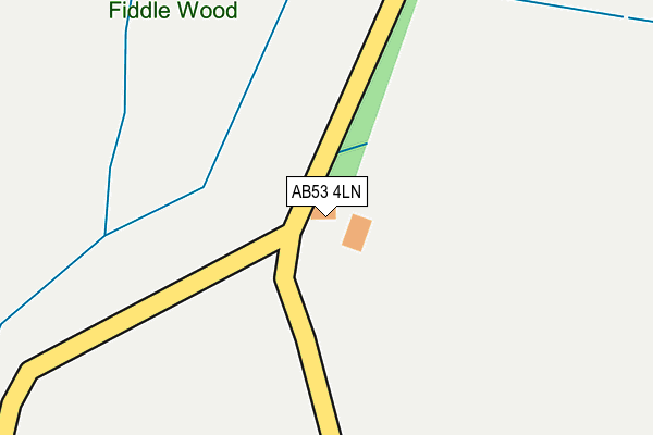 AB53 4LN map - OS OpenMap – Local (Ordnance Survey) AB53 4LN map - OS OpenMap – Local (Ordnance Survey)