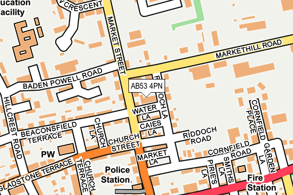 AB53 4PN map - OS OpenMap – Local (Ordnance Survey) AB53 4PN map - OS OpenMap – Local (Ordnance Survey)