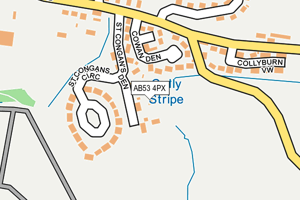 AB53 4PX map - OS OpenMap – Local (Ordnance Survey) AB53 4PX map - OS OpenMap – Local (Ordnance Survey)