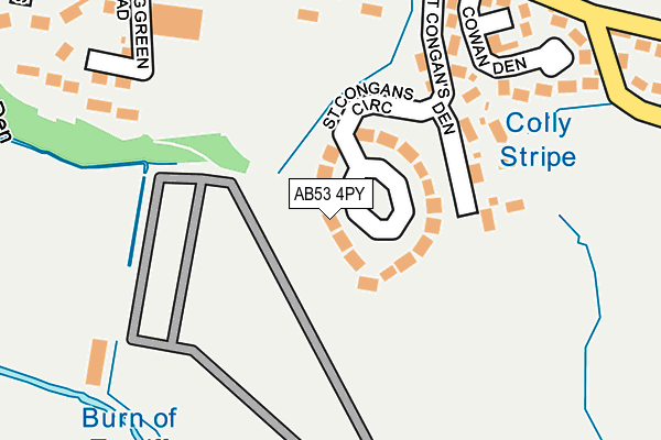 AB53 4PY map - OS OpenMap – Local (Ordnance Survey) AB53 4PY map - OS OpenMap – Local (Ordnance Survey)