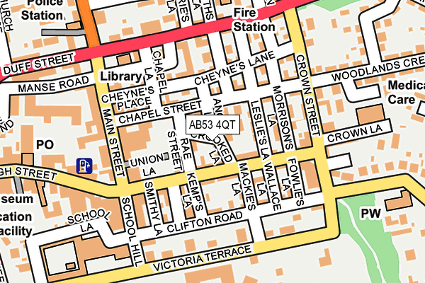 AB53 4QT map - OS OpenMap – Local (Ordnance Survey) AB53 4QT map - OS OpenMap – Local (Ordnance Survey)