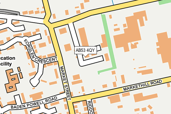 AB53 4QY map - OS OpenMap – Local (Ordnance Survey) AB53 4QY map - OS OpenMap – Local (Ordnance Survey)