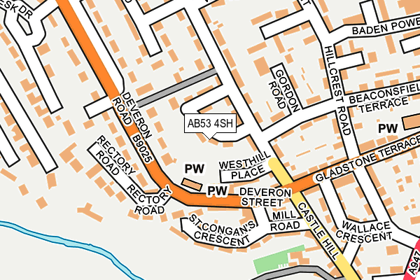 AB53 4SH map - OS OpenMap – Local (Ordnance Survey) AB53 4SH map - OS OpenMap – Local (Ordnance Survey)