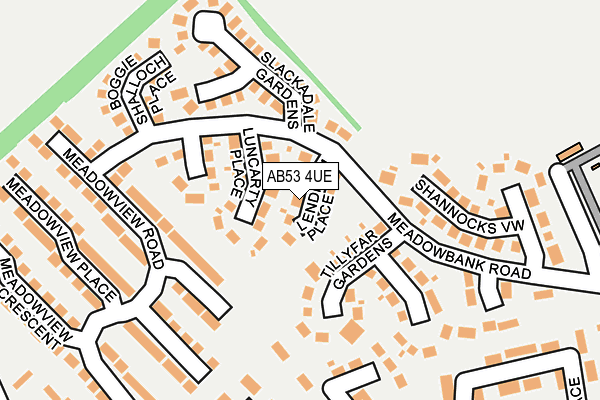 AB53 4UE map - OS OpenMap – Local (Ordnance Survey) AB53 4UE map - OS OpenMap – Local (Ordnance Survey)
