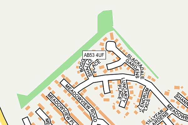 AB53 4UF map - OS OpenMap – Local (Ordnance Survey) AB53 4UF map - OS OpenMap – Local (Ordnance Survey)