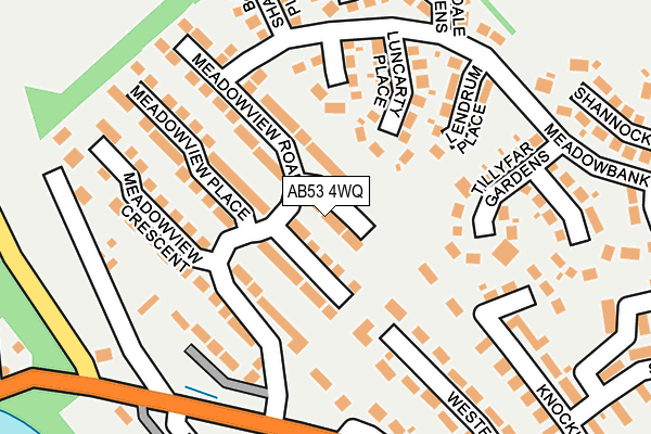 AB53 4WQ map - OS OpenMap – Local (Ordnance Survey) AB53 4WQ map - OS OpenMap – Local (Ordnance Survey)