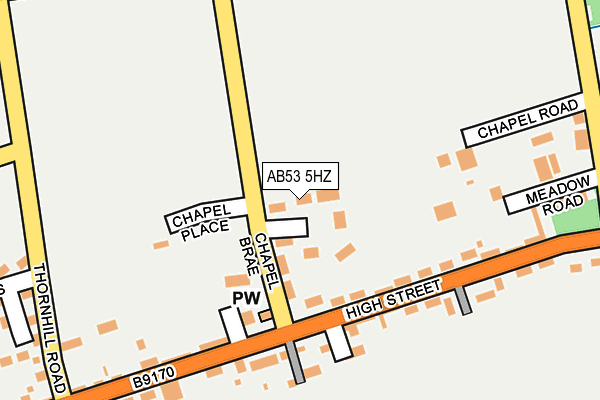 AB53 5HZ map - OS OpenMap – Local (Ordnance Survey) AB53 5HZ map - OS OpenMap – Local (Ordnance Survey)