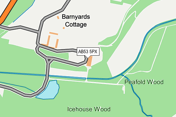 AB53 5PX map - OS OpenMap – Local (Ordnance Survey) AB53 5PX map - OS OpenMap – Local (Ordnance Survey)