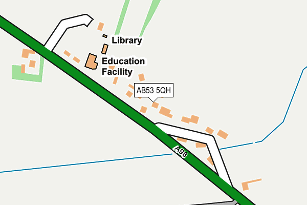AB53 5QH map - OS OpenMap – Local (Ordnance Survey) AB53 5QH map - OS OpenMap – Local (Ordnance Survey)