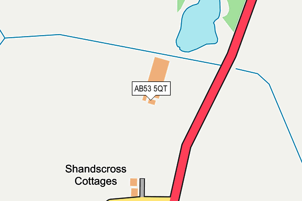 AB53 5QT map - OS OpenMap – Local (Ordnance Survey) AB53 5QT map - OS OpenMap – Local (Ordnance Survey)