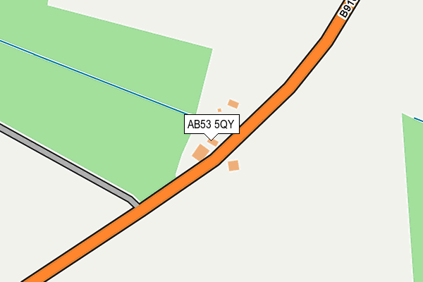 AB53 5QY map - OS OpenMap – Local (Ordnance Survey) AB53 5QY map - OS OpenMap – Local (Ordnance Survey)
