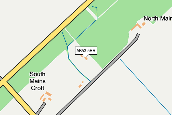 AB53 5RR map - OS OpenMap – Local (Ordnance Survey) AB53 5RR map - OS OpenMap – Local (Ordnance Survey)