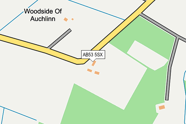 AB53 5SX map - OS OpenMap – Local (Ordnance Survey) AB53 5SX map - OS OpenMap – Local (Ordnance Survey)