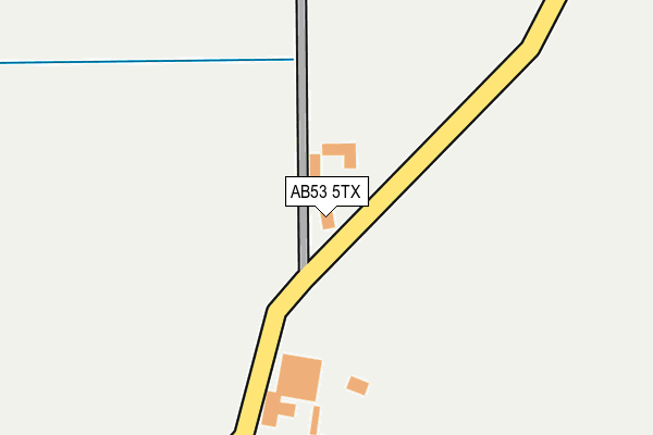 AB53 5TX map - OS OpenMap – Local (Ordnance Survey) AB53 5TX map - OS OpenMap – Local (Ordnance Survey)