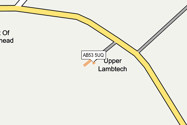 AB53 5UQ map - OS OpenMap – Local (Ordnance Survey) AB53 5UQ map - OS OpenMap – Local (Ordnance Survey)