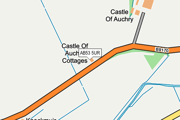 AB53 5UR map - OS OpenMap – Local (Ordnance Survey) AB53 5UR map - OS OpenMap – Local (Ordnance Survey)
