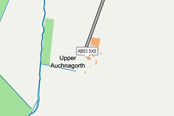 AB53 5XS map - OS OpenMap – Local (Ordnance Survey)