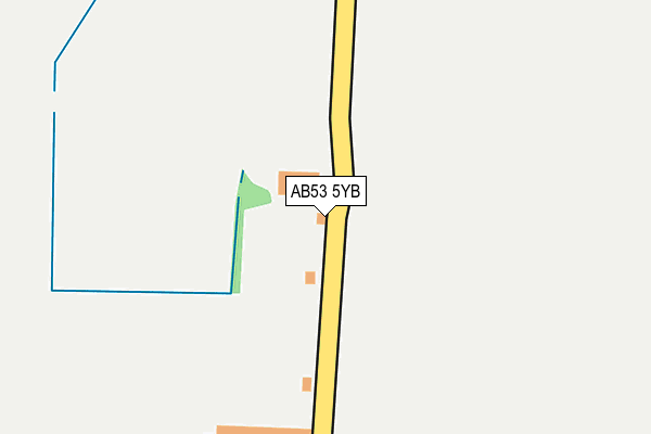 AB53 5YB map - OS OpenMap – Local (Ordnance Survey) AB53 5YB map - OS OpenMap – Local (Ordnance Survey)