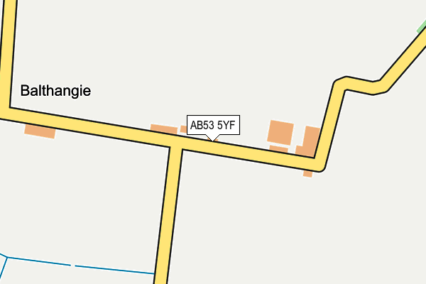 AB53 5YF map - OS OpenMap – Local (Ordnance Survey) AB53 5YF map - OS OpenMap – Local (Ordnance Survey)