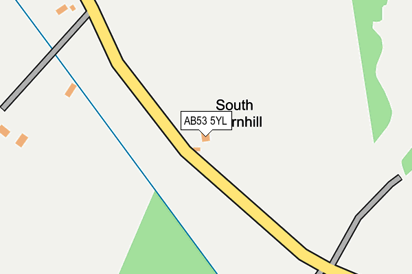 AB53 5YL map - OS OpenMap – Local (Ordnance Survey) AB53 5YL map - OS OpenMap – Local (Ordnance Survey)
