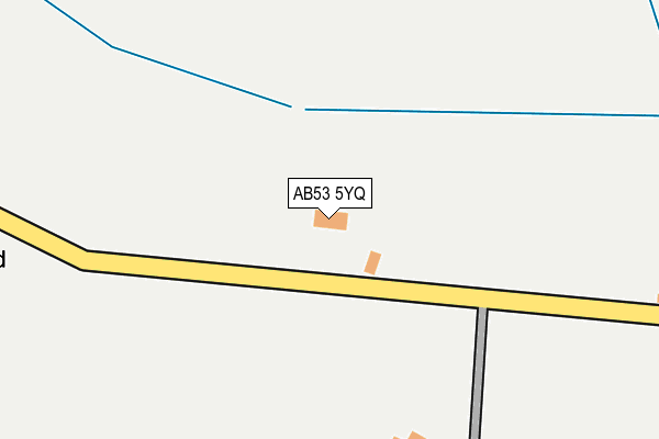 AB53 5YQ map - OS OpenMap – Local (Ordnance Survey)