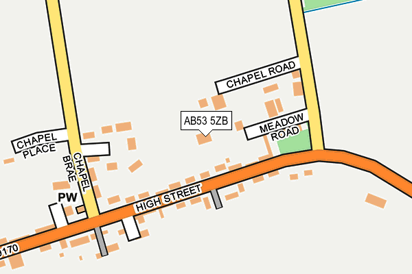 AB53 5ZB map - OS OpenMap – Local (Ordnance Survey) AB53 5ZB map - OS OpenMap – Local (Ordnance Survey)