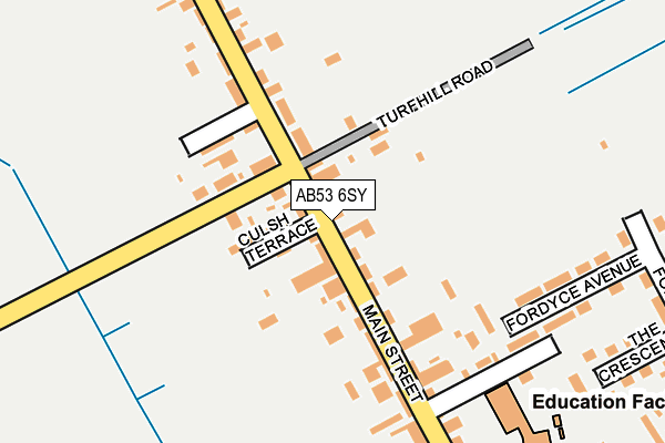 AB53 6SY map - OS OpenMap – Local (Ordnance Survey) AB53 6SY map - OS OpenMap – Local (Ordnance Survey)