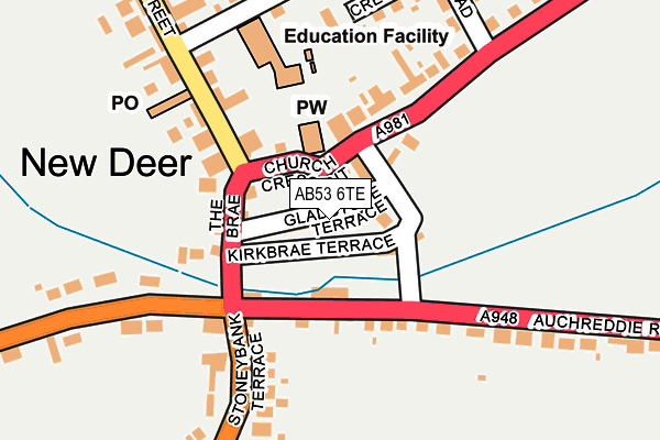 AB53 6TE map - OS OpenMap – Local (Ordnance Survey) AB53 6TE map - OS OpenMap – Local (Ordnance Survey)