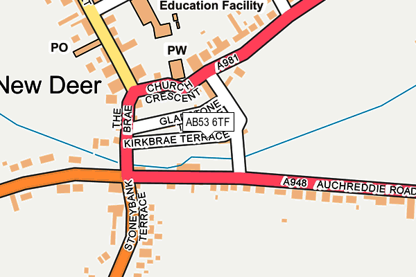 AB53 6TF map - OS OpenMap – Local (Ordnance Survey) AB53 6TF map - OS OpenMap – Local (Ordnance Survey)