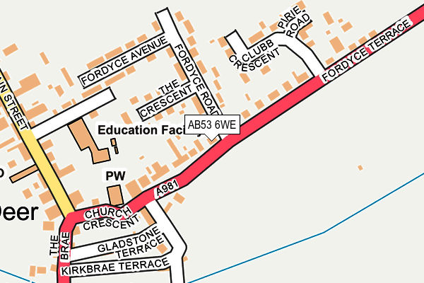 AB53 6WE map - OS OpenMap – Local (Ordnance Survey) AB53 6WE map - OS OpenMap – Local (Ordnance Survey)