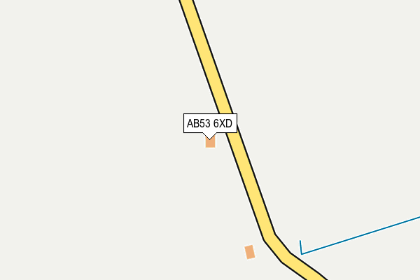 AB53 6XD map - OS OpenMap – Local (Ordnance Survey) AB53 6XD map - OS OpenMap – Local (Ordnance Survey)