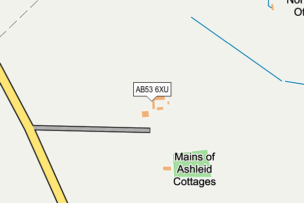 AB53 6XU map - OS OpenMap – Local (Ordnance Survey) AB53 6XU map - OS OpenMap – Local (Ordnance Survey)
