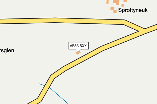 AB53 6XX map - OS OpenMap – Local (Ordnance Survey) AB53 6XX map - OS OpenMap – Local (Ordnance Survey)