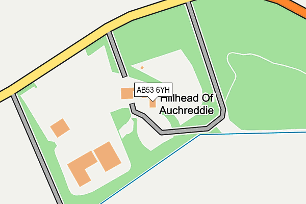 AB53 6YH map - OS OpenMap – Local (Ordnance Survey) AB53 6YH map - OS OpenMap – Local (Ordnance Survey)