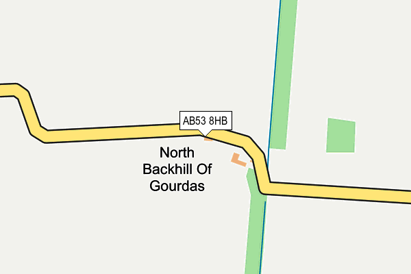 AB53 8HB map - OS OpenMap – Local (Ordnance Survey) AB53 8HB map - OS OpenMap – Local (Ordnance Survey)