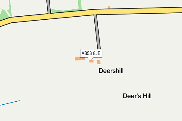 AB53 8JE map - OS OpenMap – Local (Ordnance Survey)