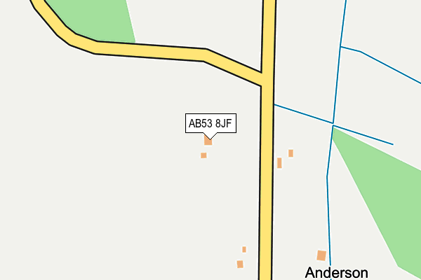 AB53 8JF map - OS OpenMap – Local (Ordnance Survey) AB53 8JF map - OS OpenMap – Local (Ordnance Survey)