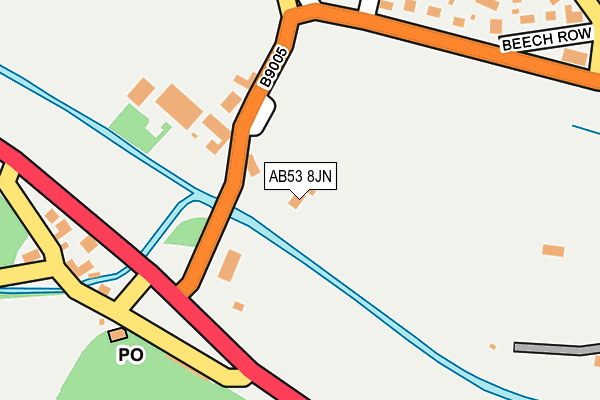 AB53 8JN map - OS OpenMap – Local (Ordnance Survey) AB53 8JN map - OS OpenMap – Local (Ordnance Survey)