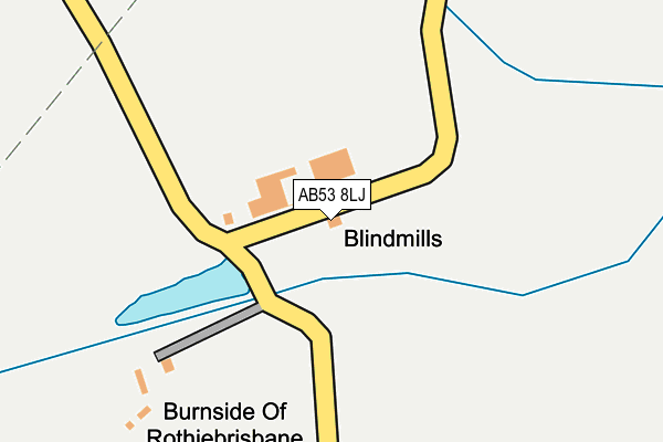 AB53 8LJ map - OS OpenMap – Local (Ordnance Survey) AB53 8LJ map - OS OpenMap – Local (Ordnance Survey)