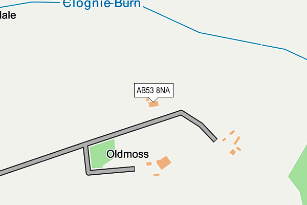 AB53 8NA map - OS OpenMap – Local (Ordnance Survey) AB53 8NA map - OS OpenMap – Local (Ordnance Survey)