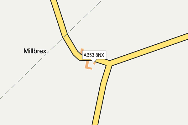 AB53 8NX map - OS OpenMap – Local (Ordnance Survey) AB53 8NX map - OS OpenMap – Local (Ordnance Survey)